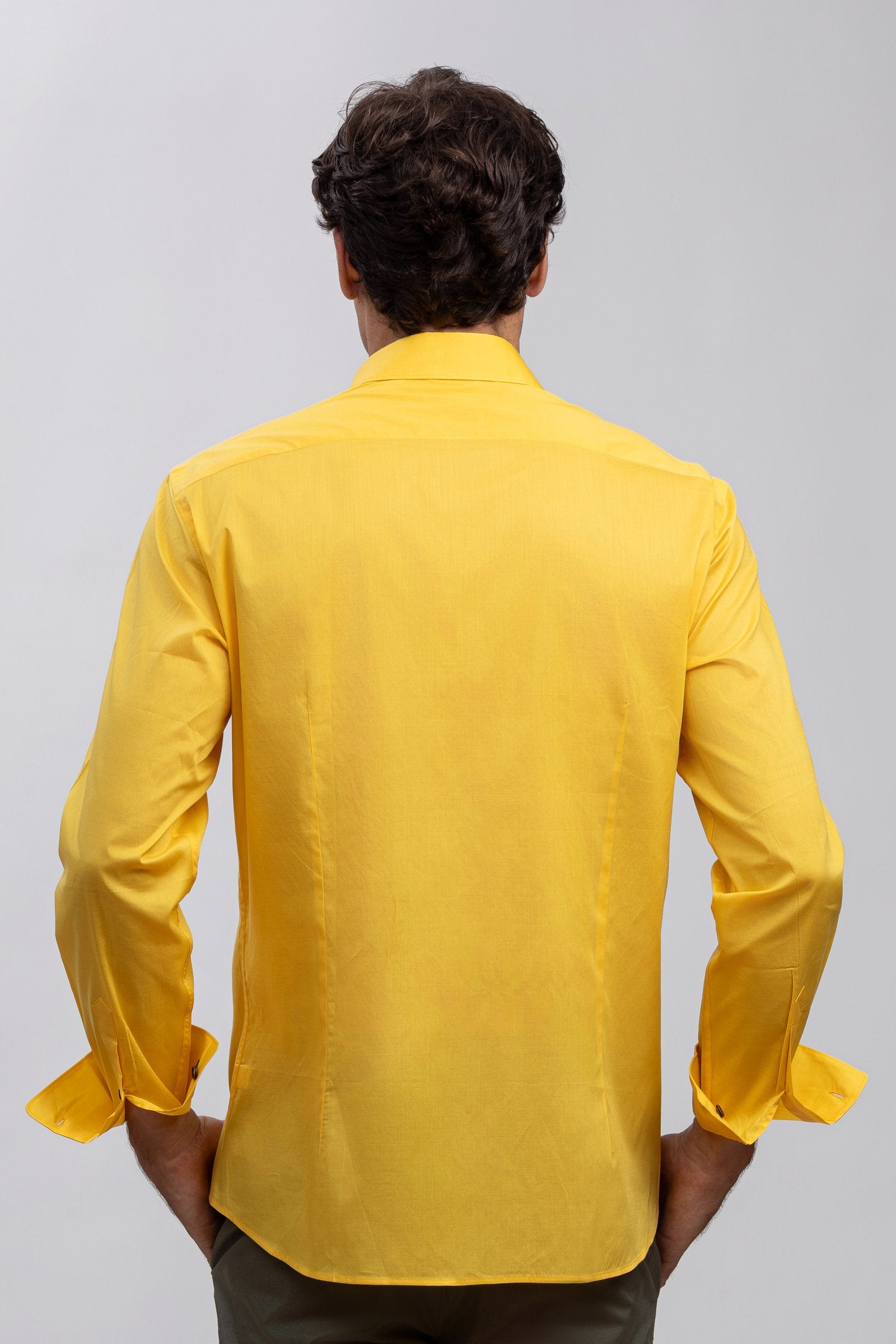 Yellow 100% Italian Cotton Shirt