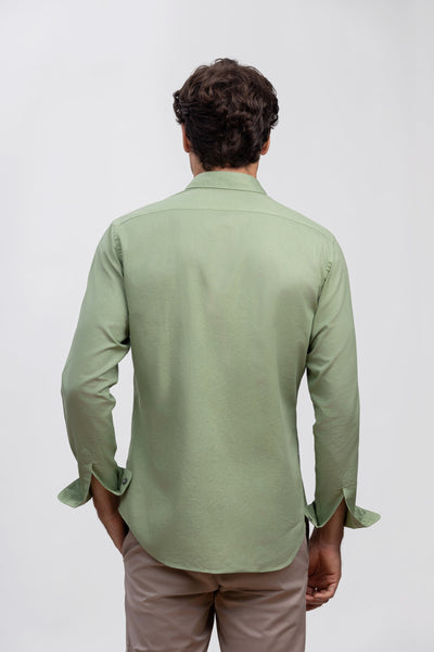 Green 100% Italian Cotton Shirt