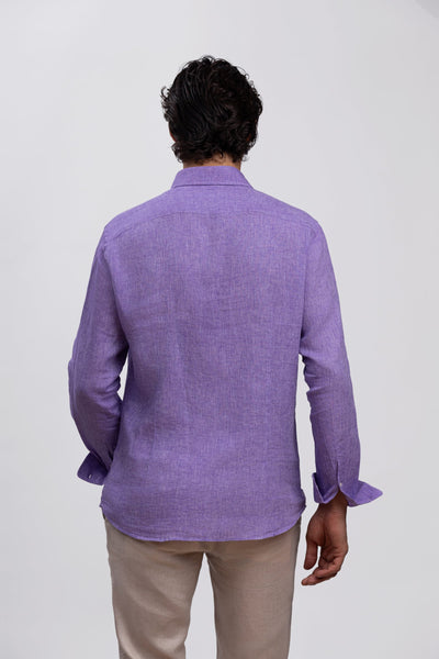 Lavender 100% Italian Linen Shirt