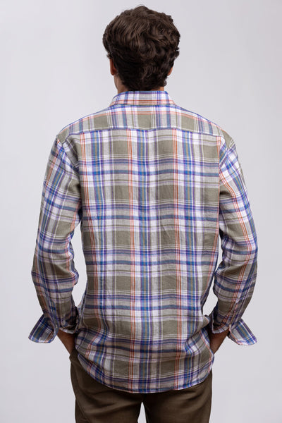 Green 100% Italian Linen Shirt