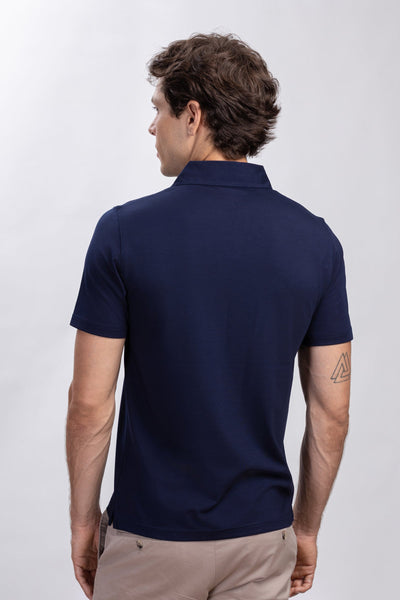 Beige Cotton Blend Slim Fit Pants