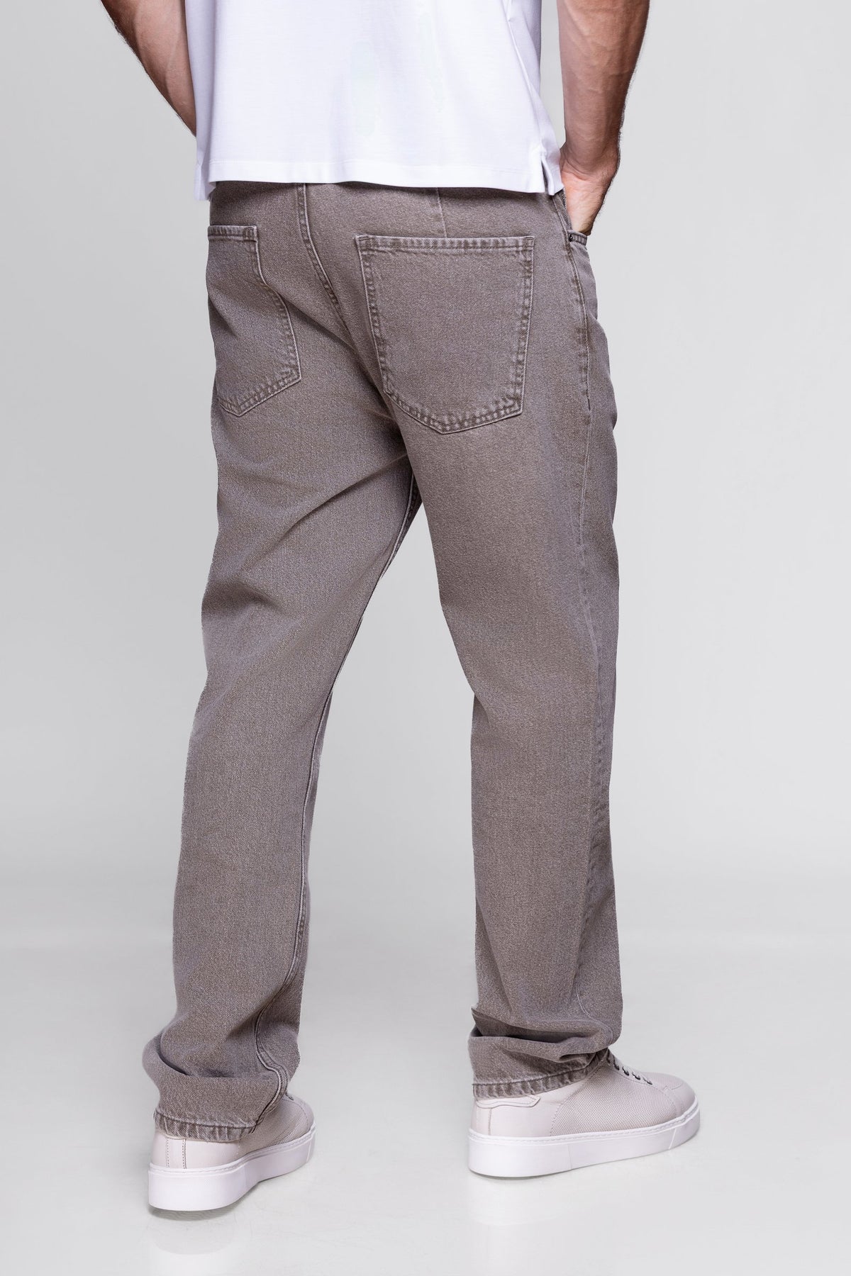 Light khaki Relaxed-Fit Jeans