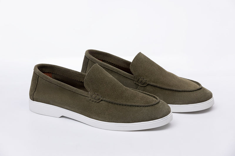 SOFT SPLIT LEATHER LOAFERS