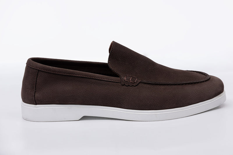 SOFT SPLIT LEATHER LOAFERS