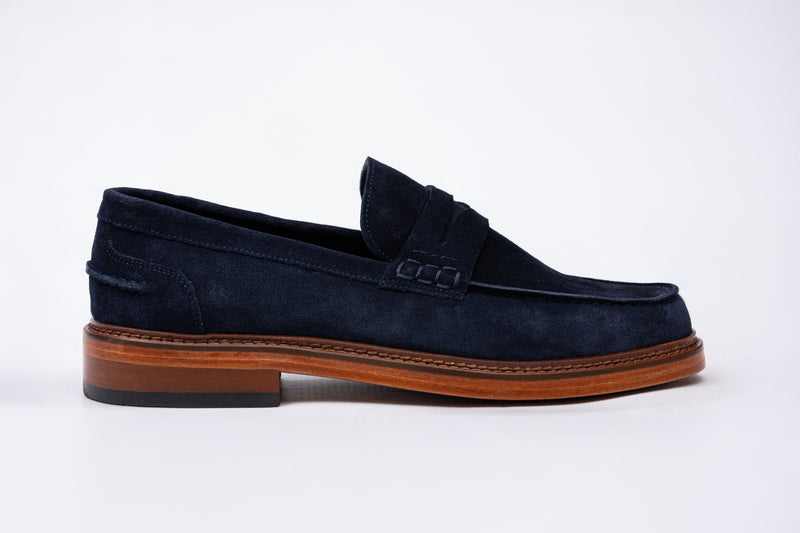 SUEDE LEATHER PENNY LOAFERS