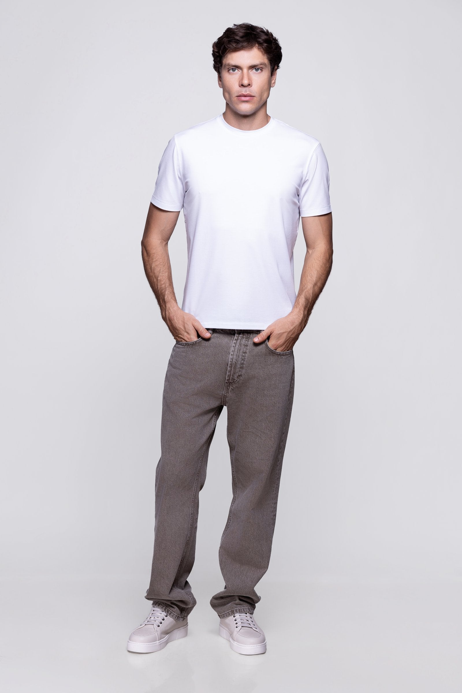 White Short Sleeve Modal T-Shirt