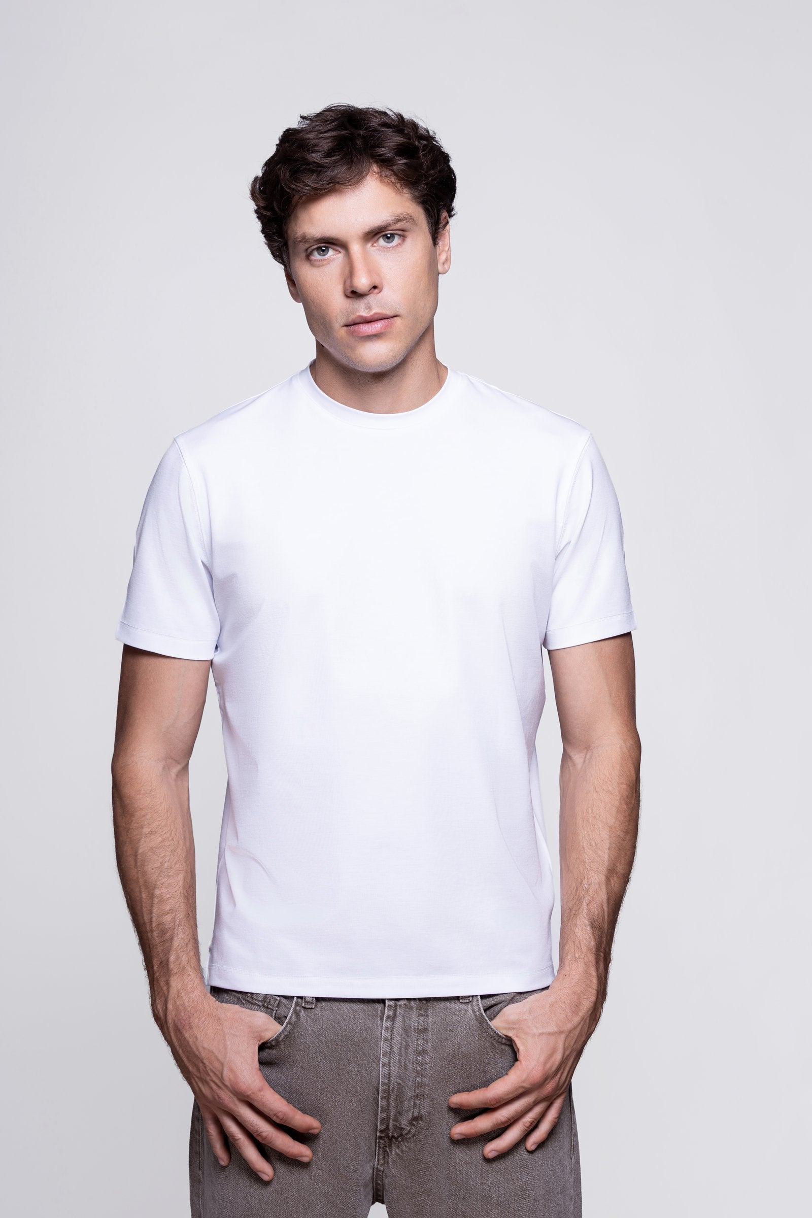 White Short Sleeve Modal T-Shirt