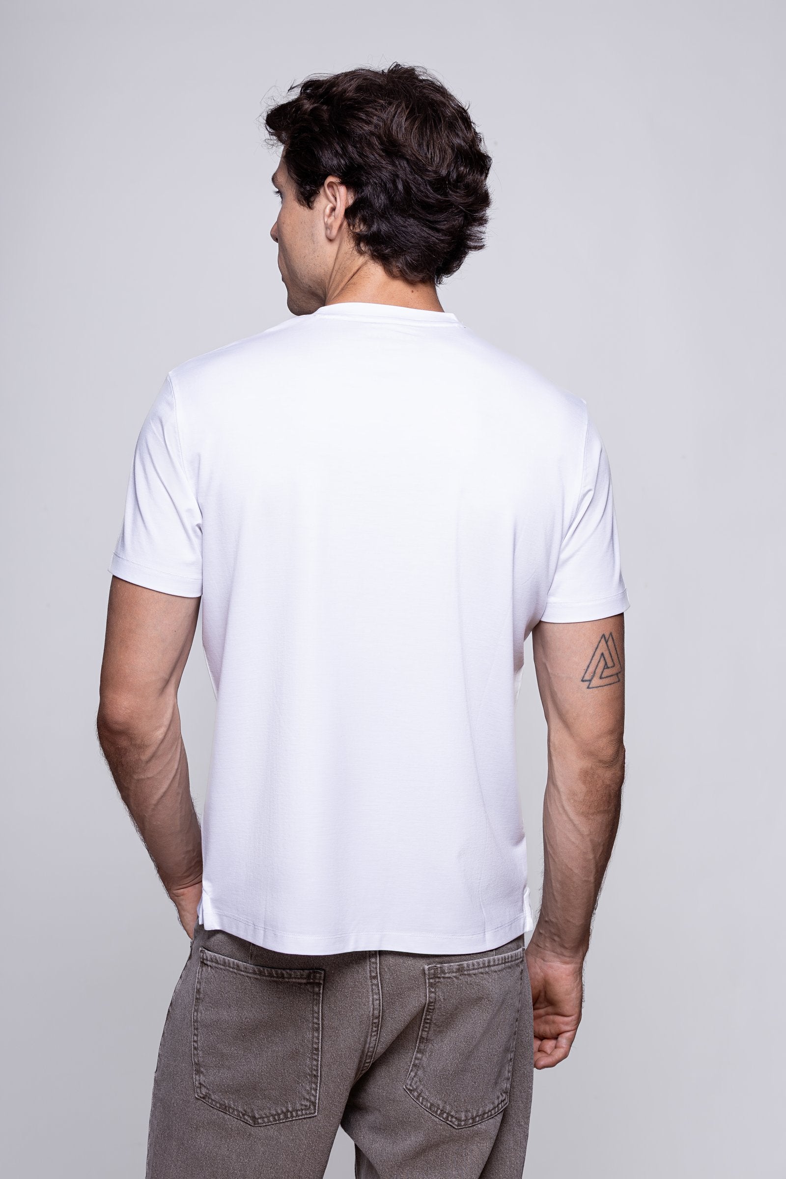 White Short Sleeve Modal T-Shirt