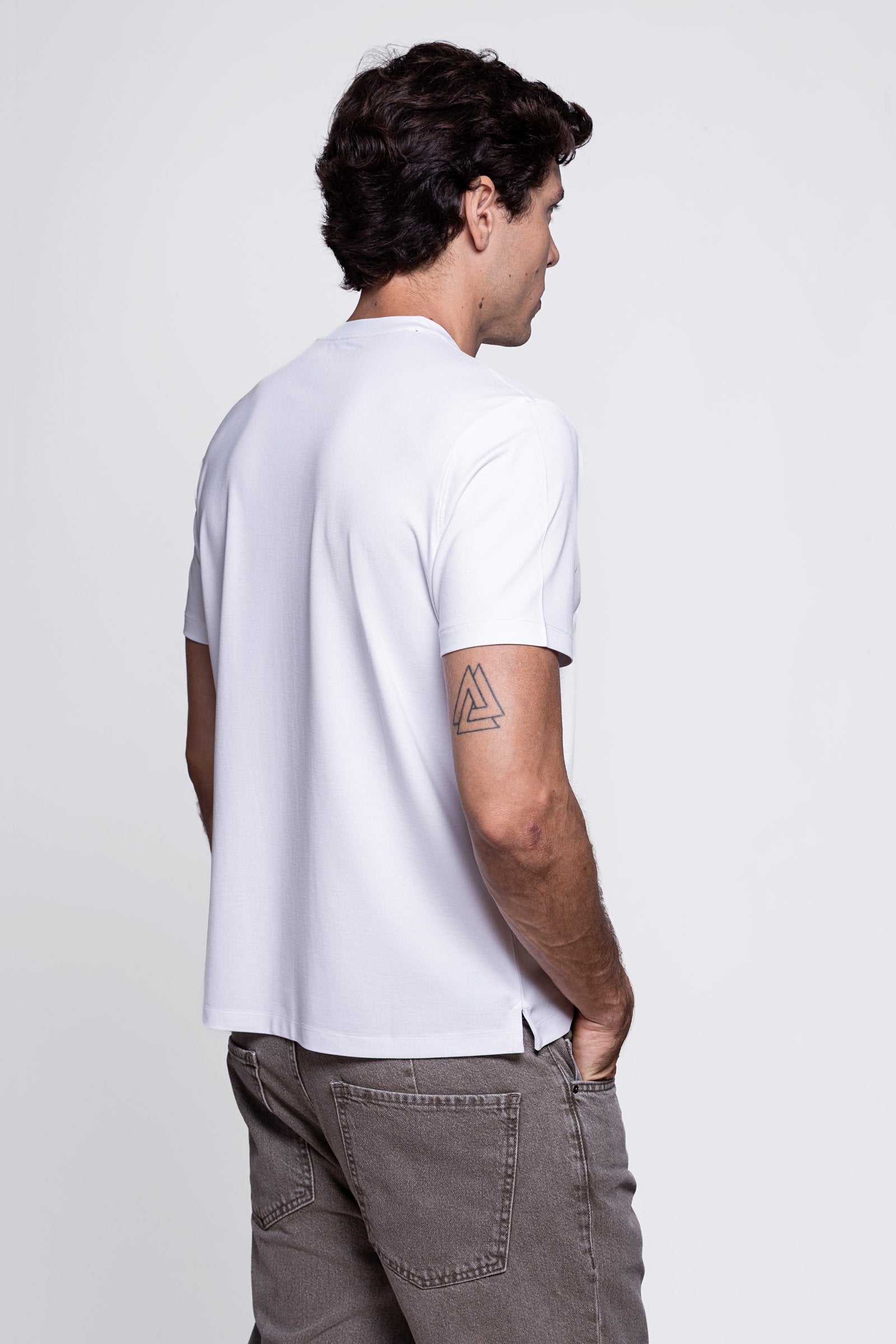 White Short Sleeve Modal T-Shirt