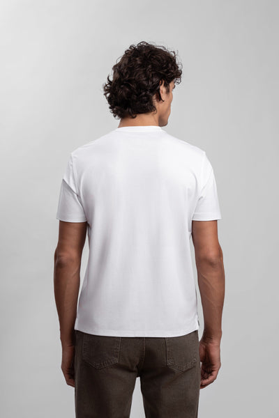 Off White Short Sleeve Modal T-Shirt