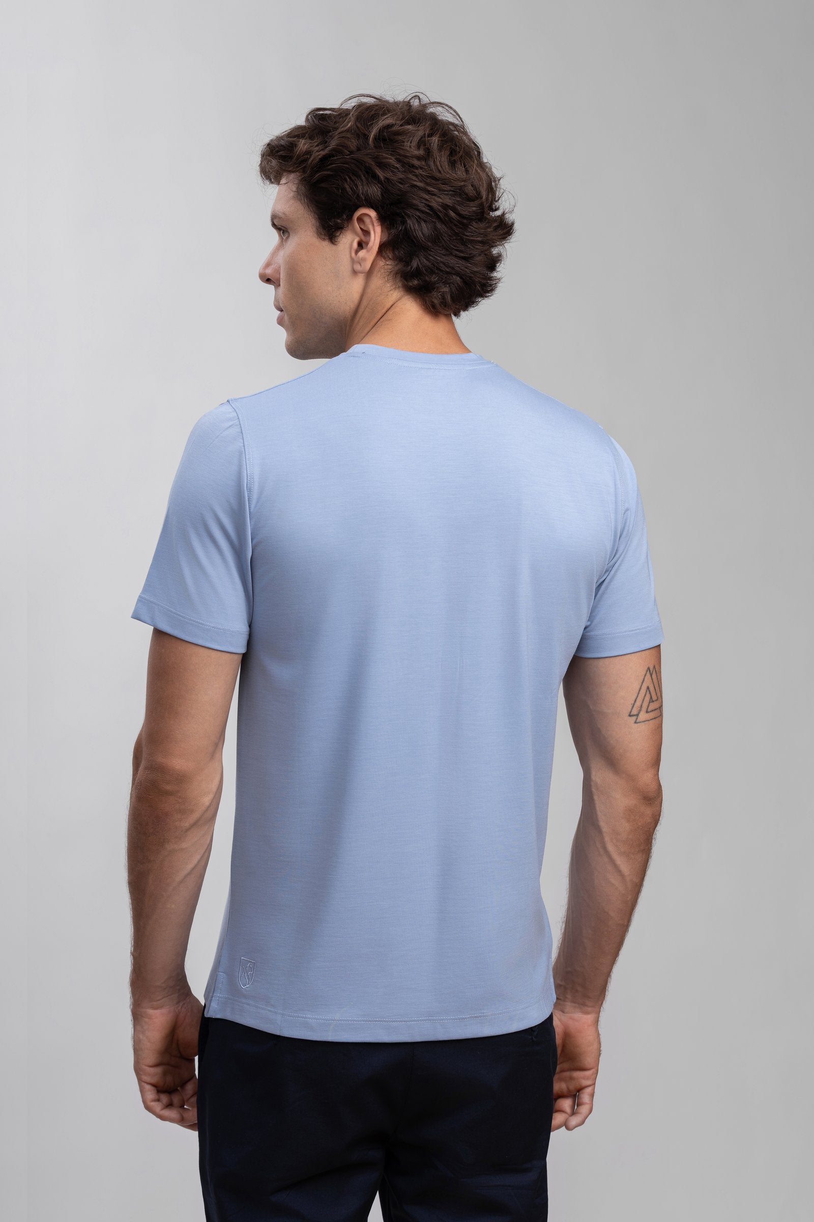 Sky Blue Short Sleeve Modal T-Shirt