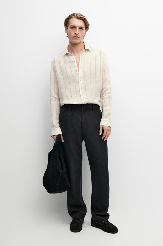 Linen Regular Fit Shirt - model editorial